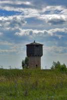Деревянная водонапорная башня рядом с с. Малая Малышевка